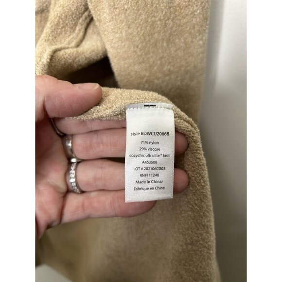 Barefoot Dreams CozyChic Ultra Lite Cascading Vest Carmel Size Medium NWT - Picture 10 of 11